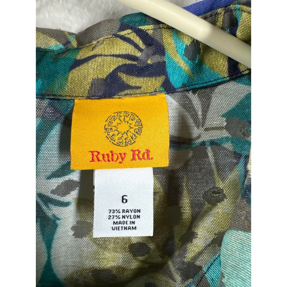 Ruby Rd Woman’s Lightweight Jacket Tropical 3/4 T… - image 2